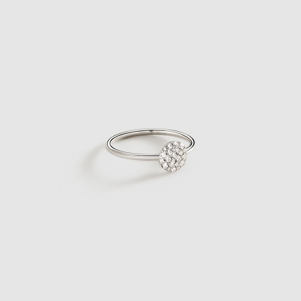 Bague fine CRYSTAL - Cristal / Argenté - 1