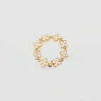 Bague fine BELOVED - Cristal / Doré - 2