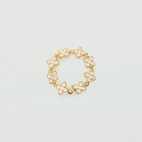 Bague fine BELOVED - Cristal / Doré - 2