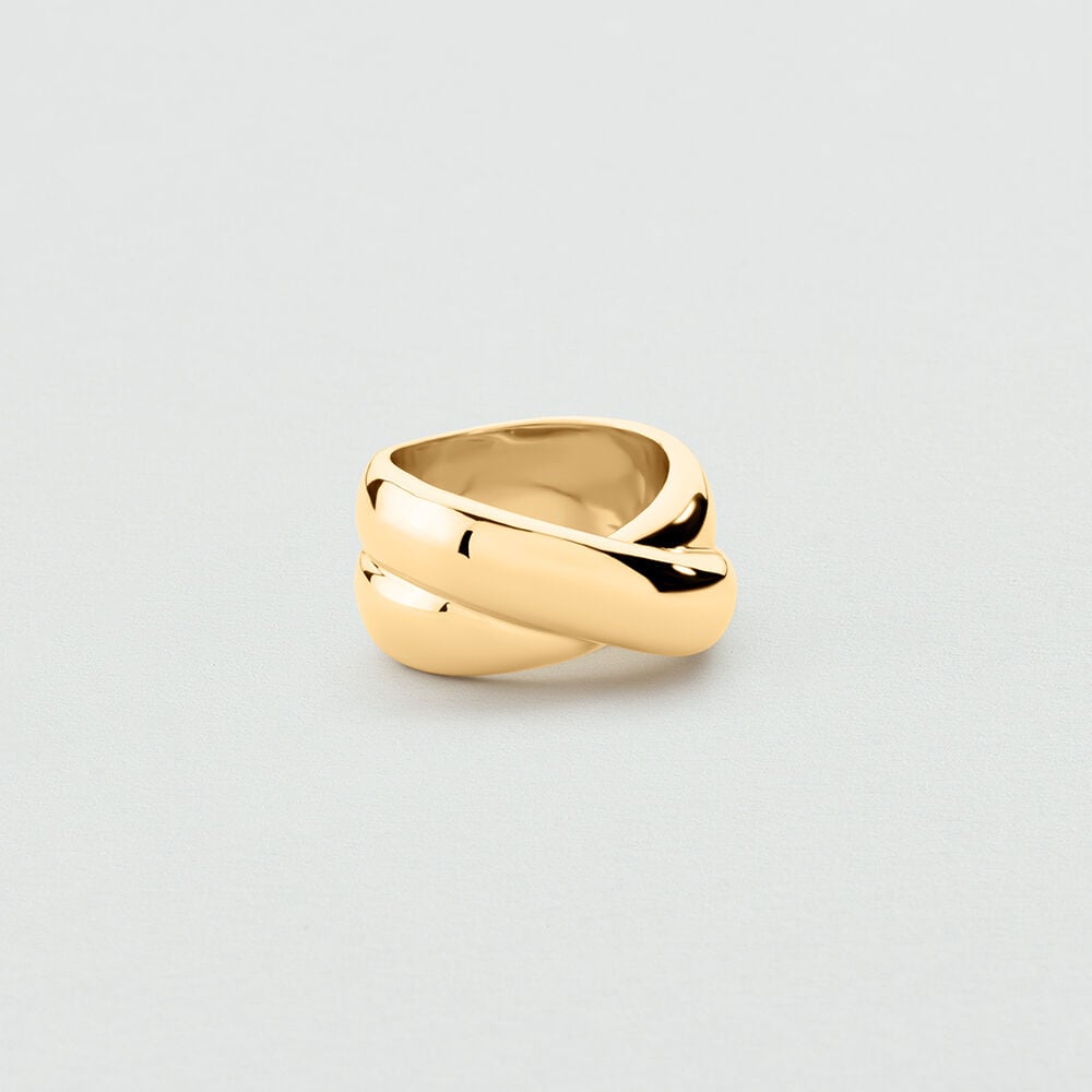 Bague large XOXO - Doré - 1
