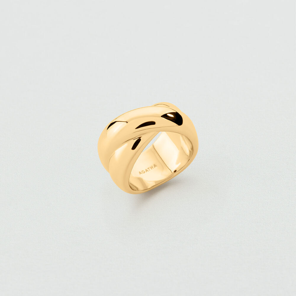 Bague large XOXO - Doré - 2