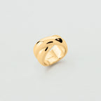 Bague large XOXO - Doré - 2