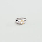Bague fine GOUTTE VICTOIRE - Cristal / Argenté - 1