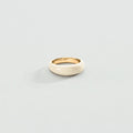 Bague fine LEO - Blanc / Doré - 1