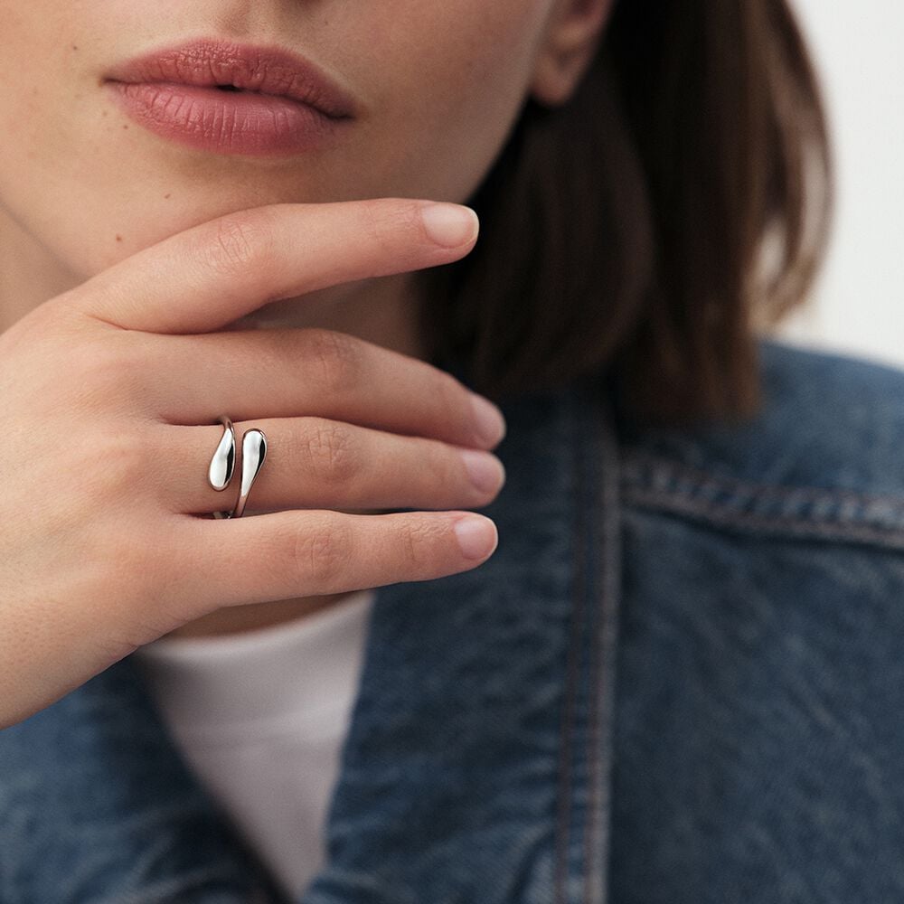 Bague fine DANAE - Argenté - 2