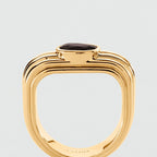 Bague fine HAUSSMANN - Marron / Doré - 2