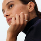 Bague fine BELOVED - Cristal / Doré - 2