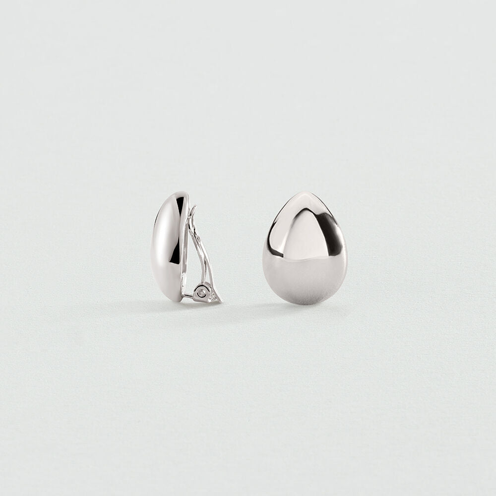 Boucles d'oreilles clips DANAE - Argenté - 2