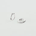 Boucles d'oreilles clips CRÉOLES PISTON - Argenté - 1