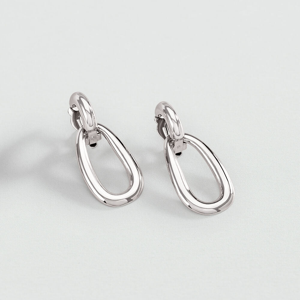 Boucles d'oreilles clips ABBESSES - Argenté - 1