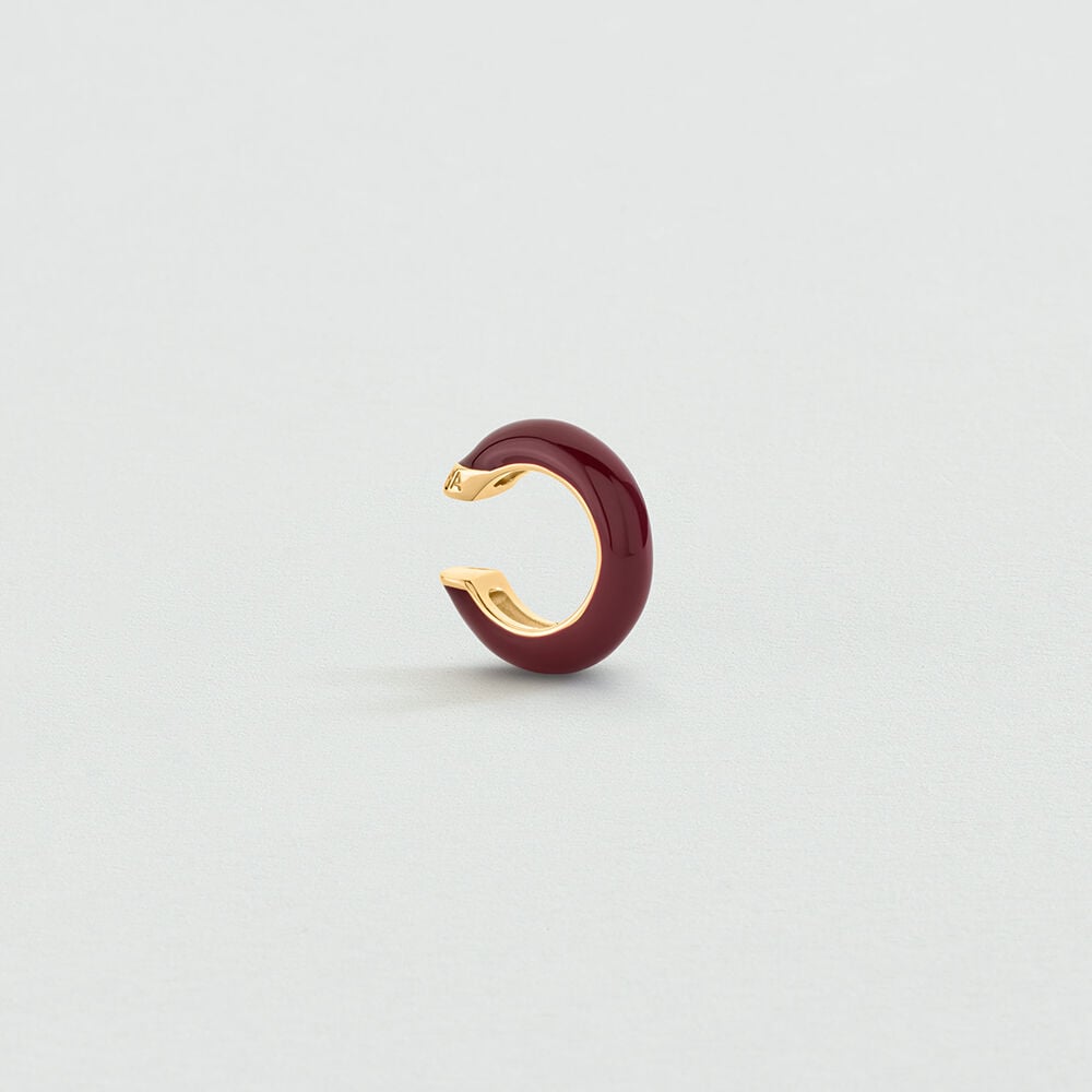 Earcuff LEO - Bordeaux / Doré - 1