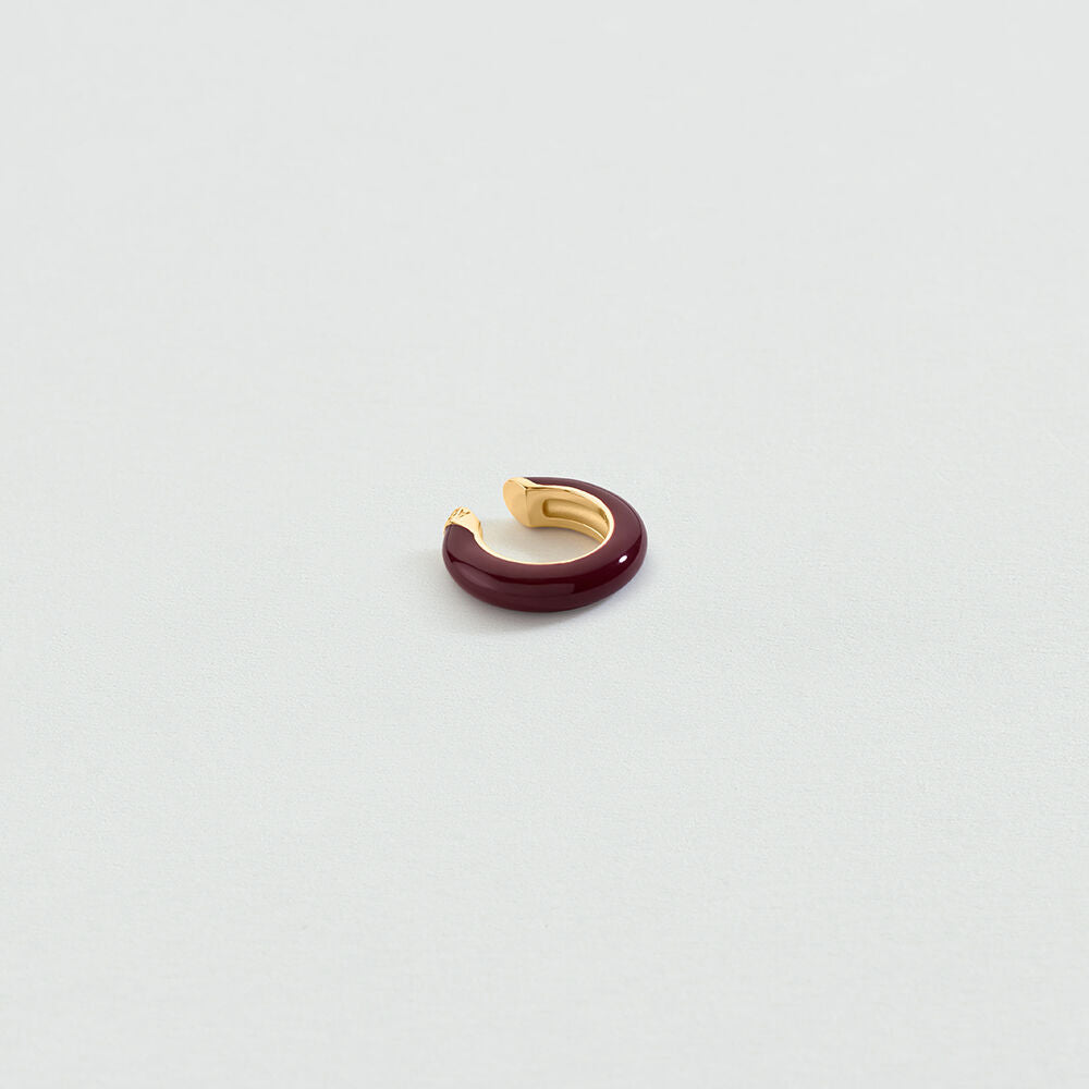 Earcuff LEO - Bordeaux / Doré - 2