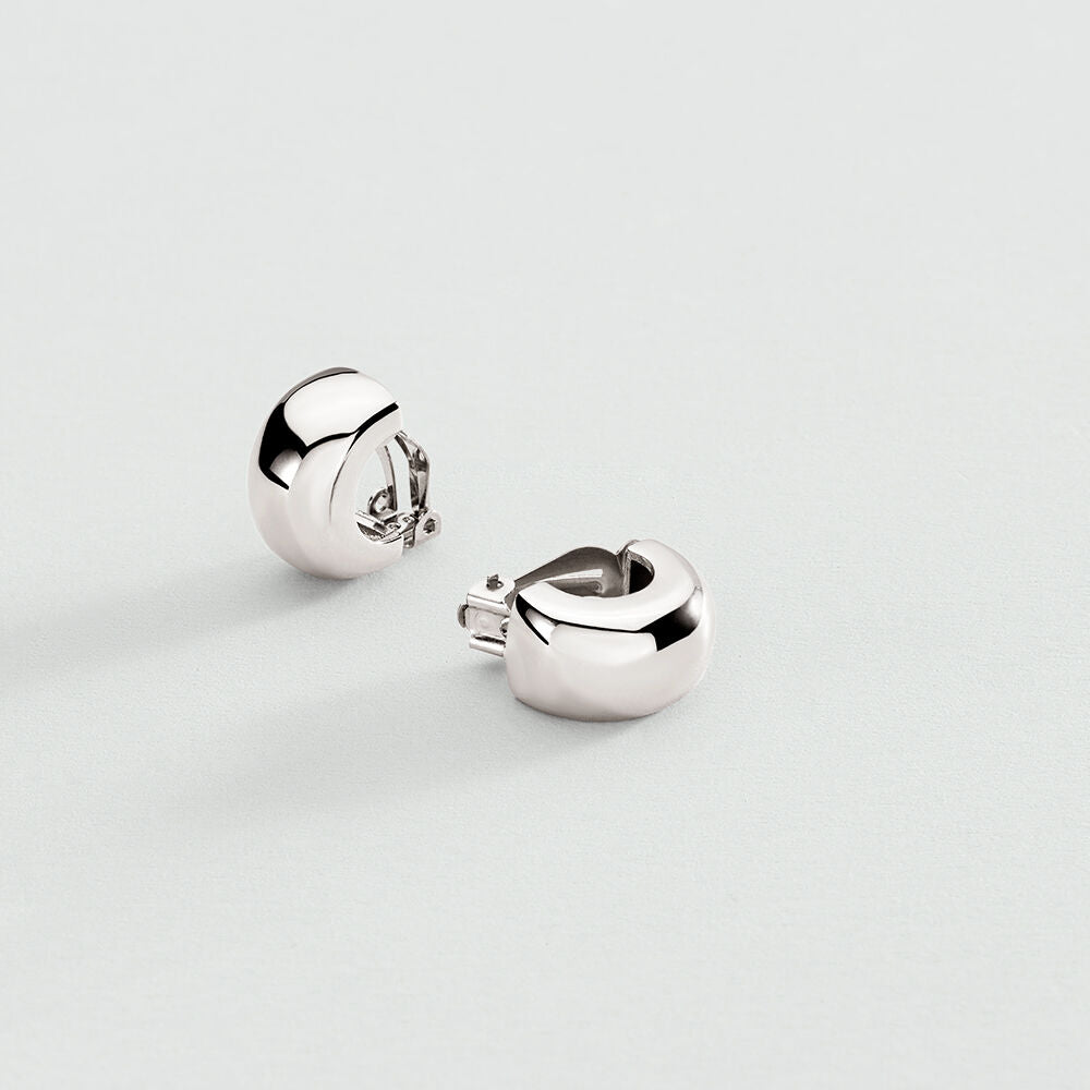 Boucles d'oreilles clips GRAND PALAIS - Argenté - 1