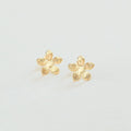 Boucles d'oreilles puces BLOOM - Doré - 1