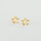 Boucles d'oreilles puces BLOOM - Doré - 1