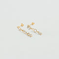 Boucles d'oreilles pendantes CANDY - Cristal / Doré - 1