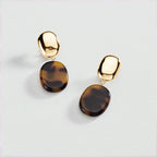Boucles d'oreilles clips PALAIS ROYAL - Ecaille / Doré - 1