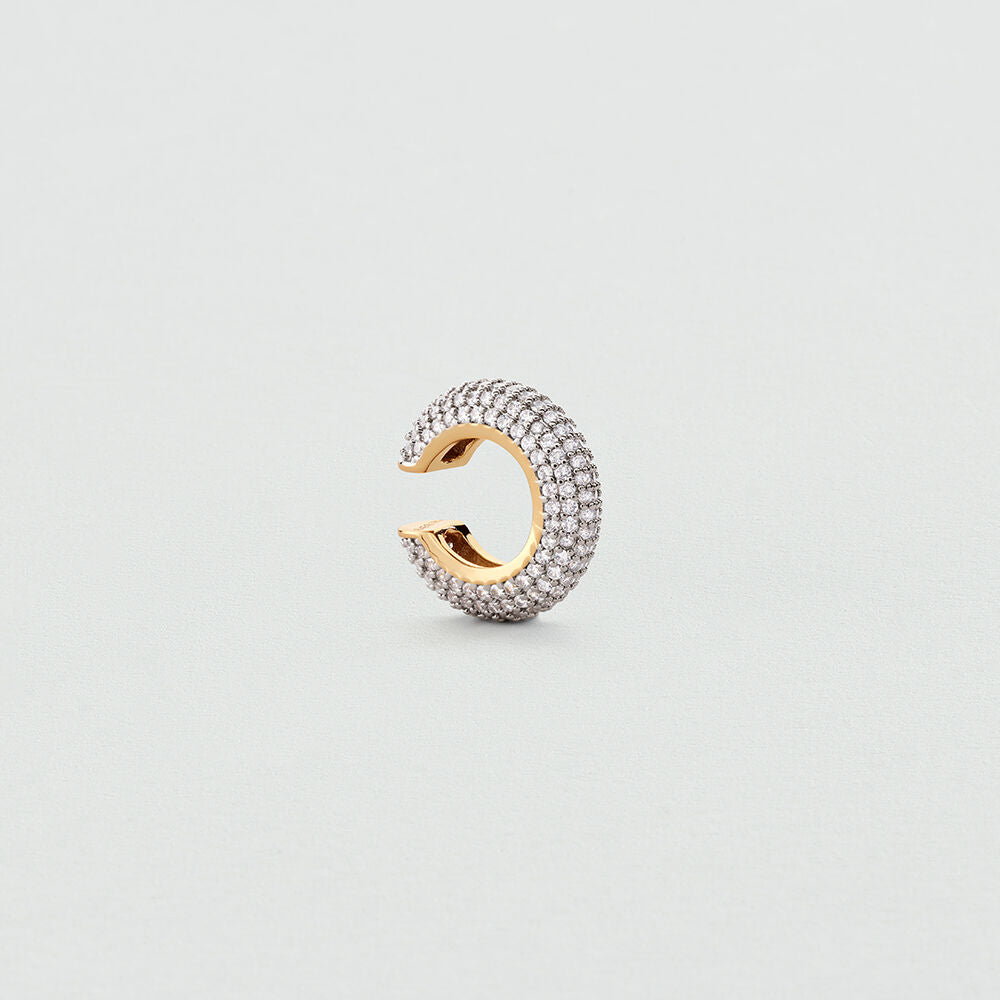 Earcuff RIVOLI - Cristal / Doré - 1