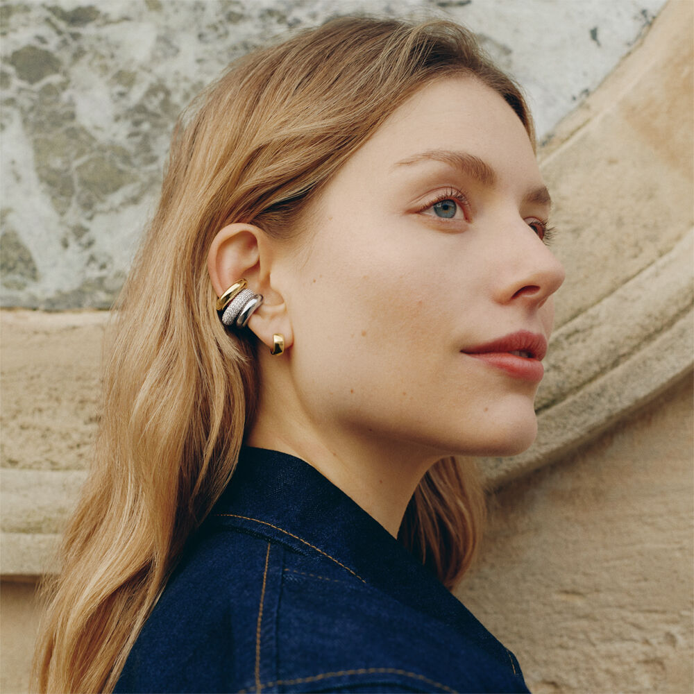 Earcuff RIVOLI - Cristal / Doré - 2