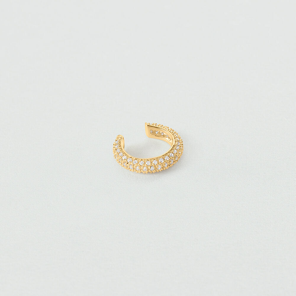 Earcuff RIVOLI - Cristal / Doré - 1