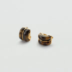 Boucles d'oreilles clips TURENNE - Ecaille / Doré - 1