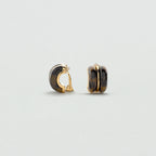 Boucles d'oreilles clips TURENNE - Ecaille / Doré - 2