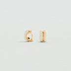 Boucles d'oreilles clips TURENNE - Ivoire / Doré - 2