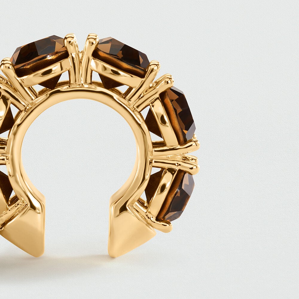 Earcuff LUTETIA - Marron / Doré - 2