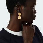 Boucles d'oreilles pendantes SAINT HONORE - Doré - 2
