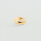 Earcuff XOXO PAVÉ - Cristal / Doré - 2