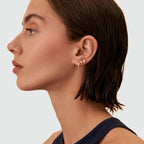 Set de boucles d'oreilles MIX & MATCH - Cristal / Doré - 2