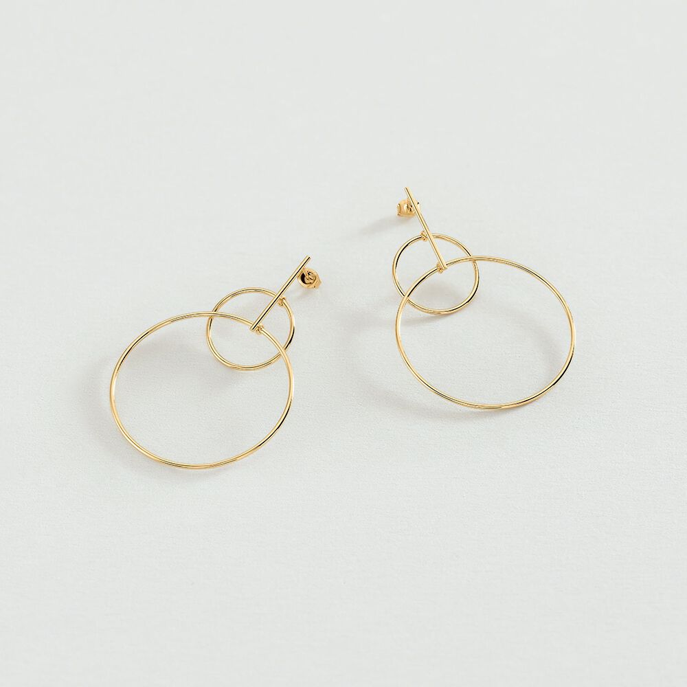 Boucles d'oreilles pendantes CASSINI - Doré - 1