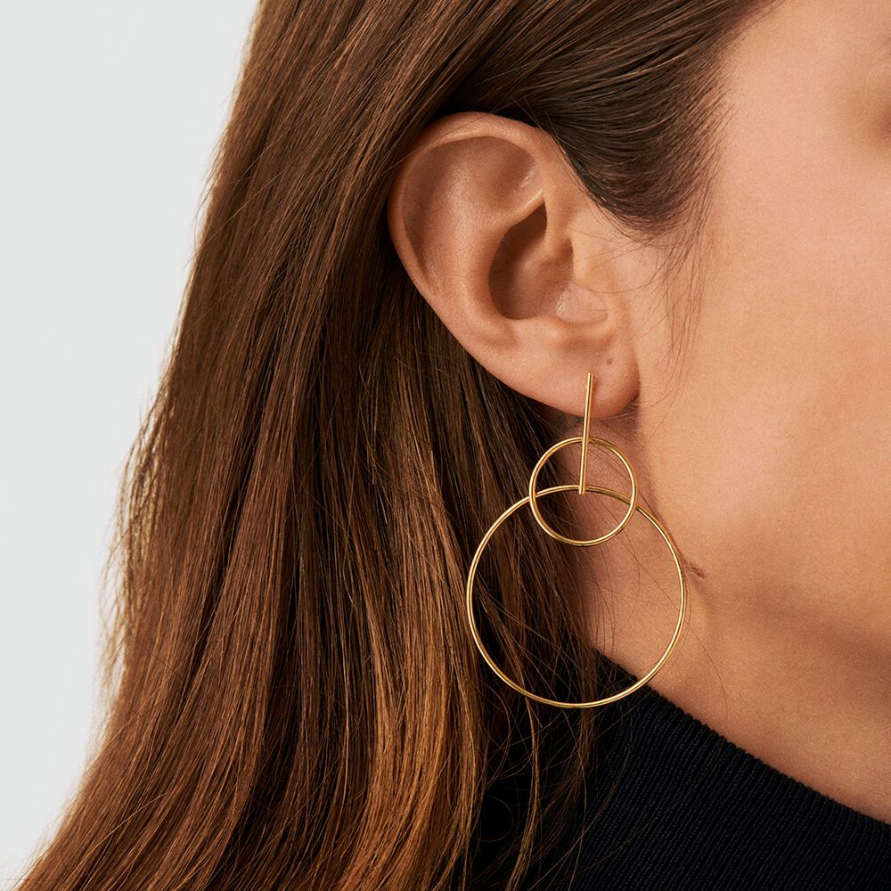 Boucles d'oreilles pendantes CASSINI - Doré - 2