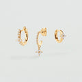 Set de boucles d'oreilles BELOVED MIX & MATCH - Cristal / Doré - 1