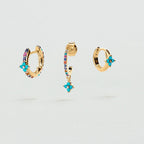 Set de boucles d'oreilles BELOVED MIX & MATCH - Multicolore / Doré - 1