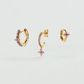 Set de boucles d'oreilles BELOVED MIX & MATCH - Rose / Doré - 1