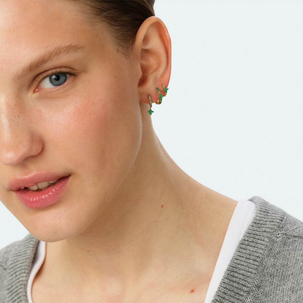Set de boucles d'oreilles BELOVED MIX & MATCH - Vert / Doré - 2