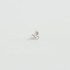 Piercing puce MIX & MATCH - Cristal / Argenté - 1