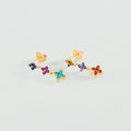 Boucles d'oreilles pendantes BELOVED - Multicolore / Doré - 1