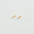 Boucles d'oreilles puces BELOVED - Cristal / Doré - 1
