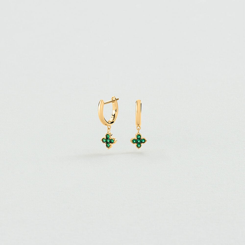 Créoles BELOVED - Vert / Doré - 1