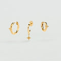 Set de boucles d'oreilles BELOVED MIX & MATCH - Doré - 1