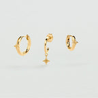 Set de boucles d'oreilles BELOVED MIX & MATCH - Doré - 1