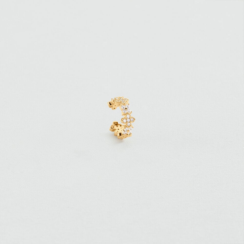 Earcuff BELOVED - Cristal / Doré - 1