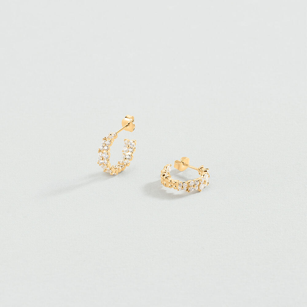 Créoles BELOVED - Cristal / Doré - 1