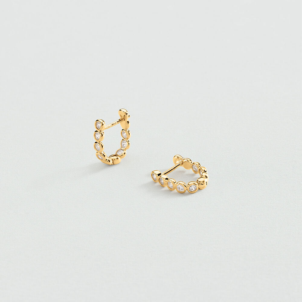 Créoles ODÉON - Cristal / Doré - 1
