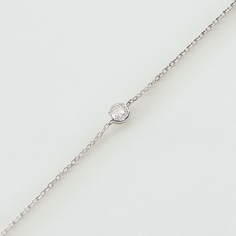 Bracelet souple BRILLANT - Cristal / Argenté - 1