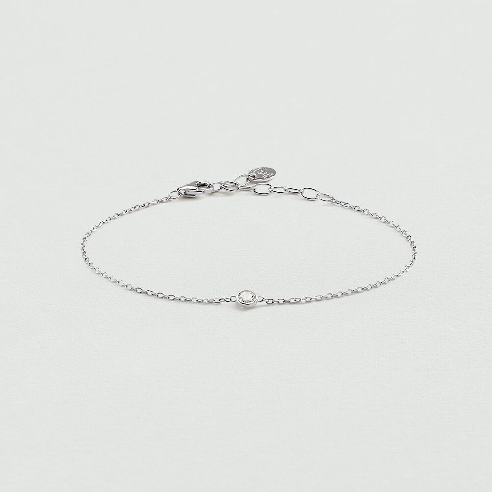 Bracelet souple BRILLANT - Cristal / Argenté - 2