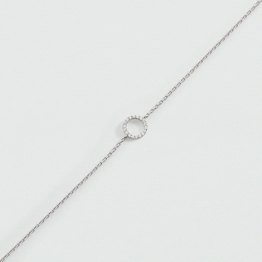 Bracelet souple RONDOU - Cristal / Argenté - 1
