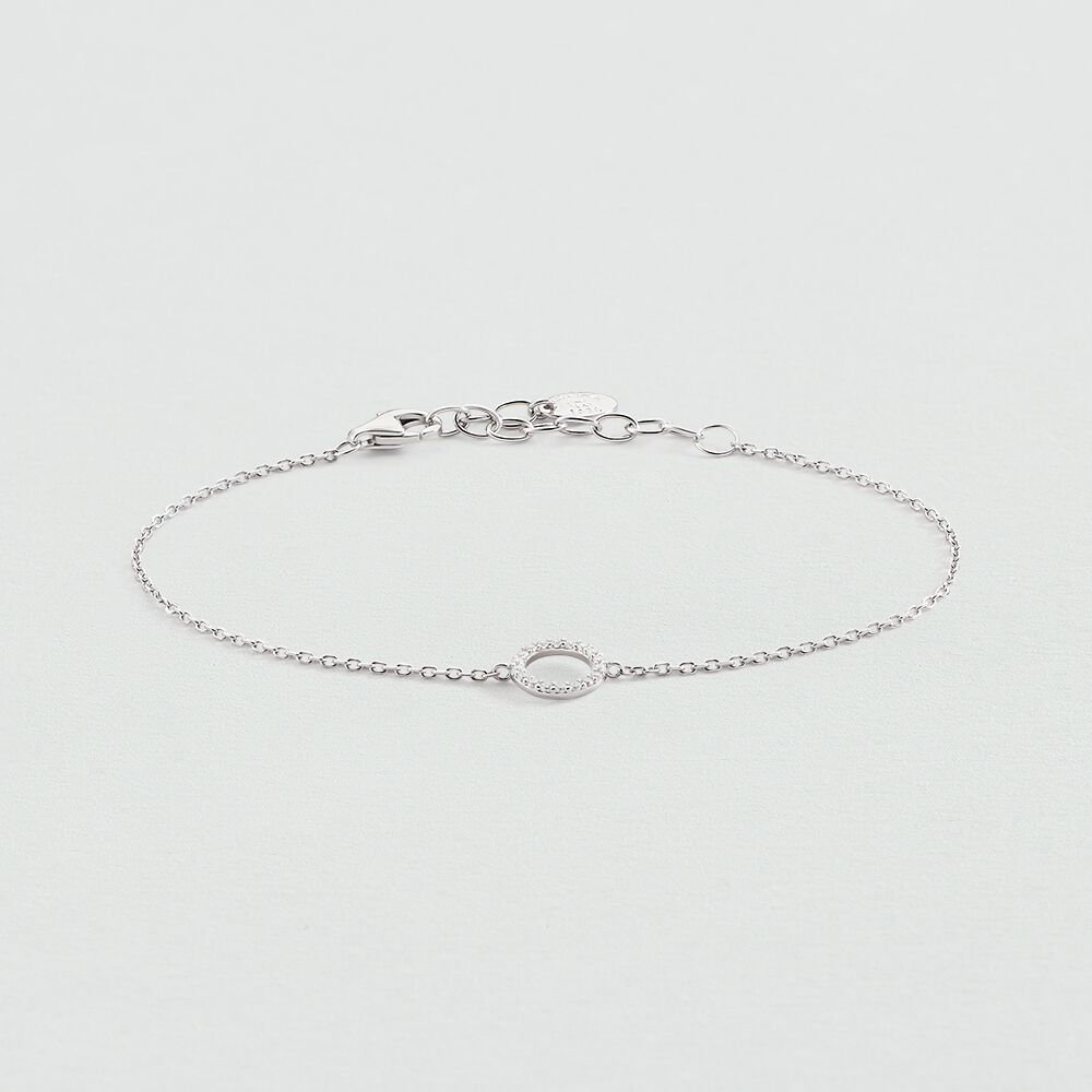 Bracelet souple RONDOU - Cristal / Argenté - 2